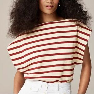 J. Crew striped boatneck tee - NWOT - Size M